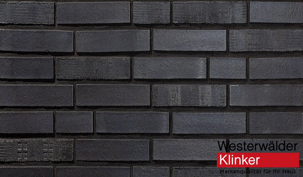Клинкерная плитка WesterWaelder Klinker для фасада WK15 Schwarz-bunt Edelglanz, 240*71*15