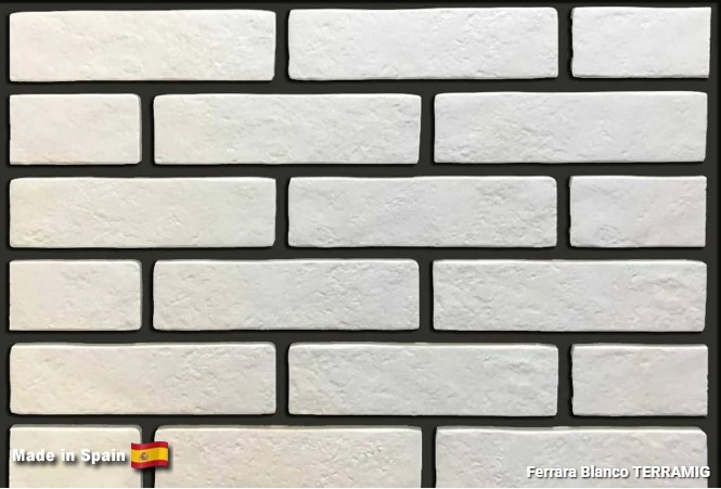 Клинкерная плитка TERRAMIG Ferrara Blanco, 235x62x10 мм
