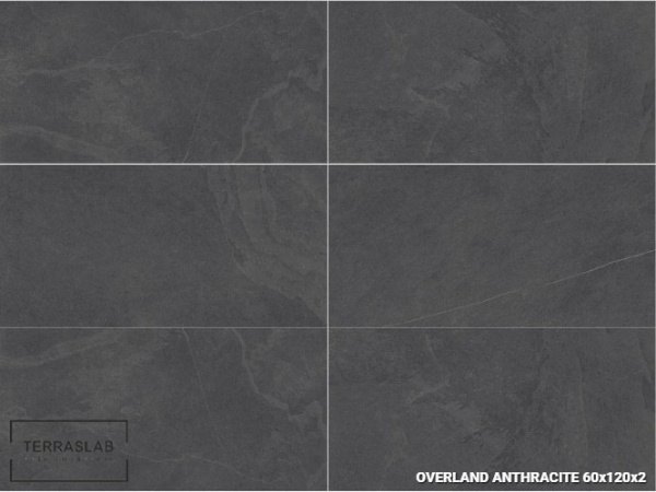 Плитка Overland ANTHRACITE для террас, TERRASLAB, 60x120x2 см