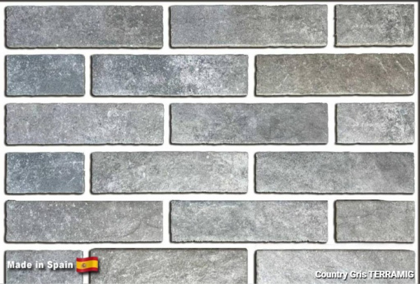 Клинкерная плитка TERRAMIG Country Gris, 235x62x10 мм