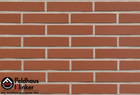 Кирпич клинкерный облицовочный Feldhaus Klinker K400DF "carmesi liso"