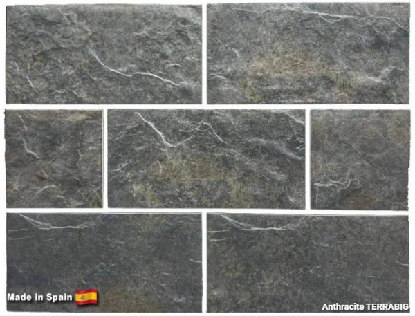 Клинкерная плитка для цоколя TERRABIG Anthracite, 295x148x9 мм