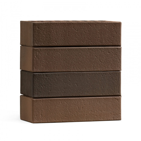 Кирпич Облицовочный Volgabrick Асфальт Флэш 1НФ 250x120x65