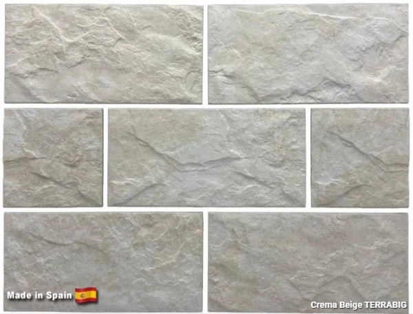 Клинкерная плитка для цоколя TERRABIG Crema Beige, 295x148x9 мм