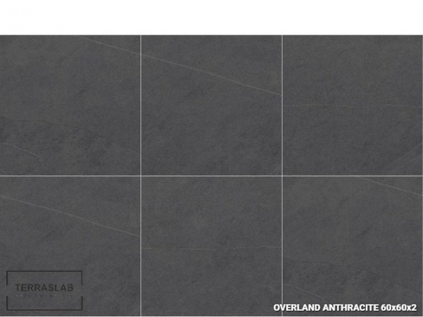 Плитка Overland ANTHRACITE для террас, TERRASLAB, 60x60x2 см