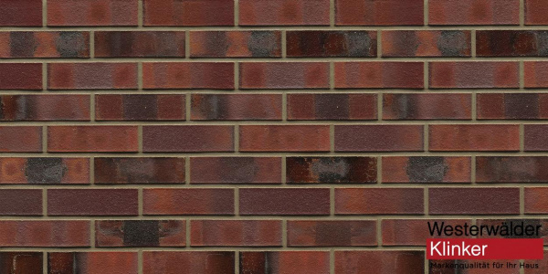 Кирпич клинкерный WesterWaelder Klinker WK84KS RotbraunbuntKohleSpezial, 240*115*71мм