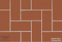 Плитка клинкерная тротуарная PROYECT ROJO, Exagres, 245x120x18 мм