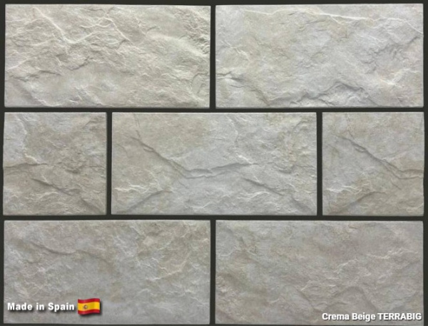 Клинкерная плитка для цоколя TERRABIG Crema Beige, 295x148x9 мм