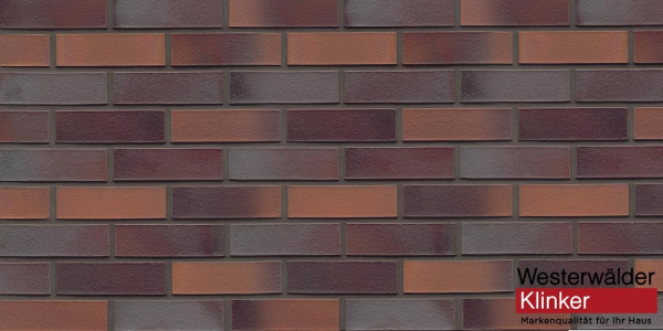 Кирпич клинкерный WesterWaelder Klinker WK812 Blaurotbunt , 240*115*71мм