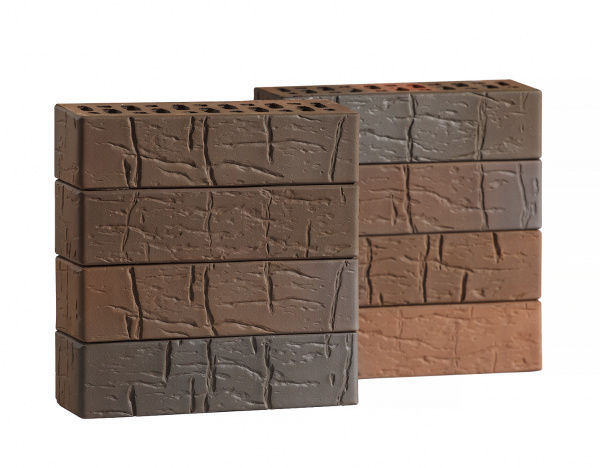 Кирпич Облицовочный Volgabrick  Руст №70/90 0,7 НФ  250x85x65