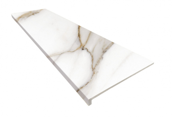 Ступень длинная  Exagres Marbles Calacatta, 120 см