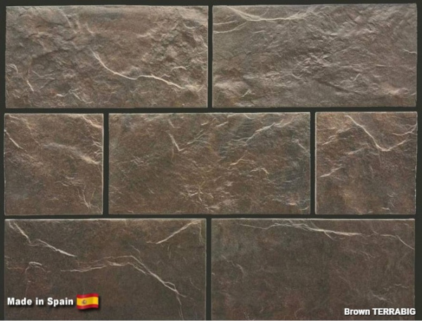 Клинкерная плитка для цоколя TERRABIG Brown , 295x148x9 мм
