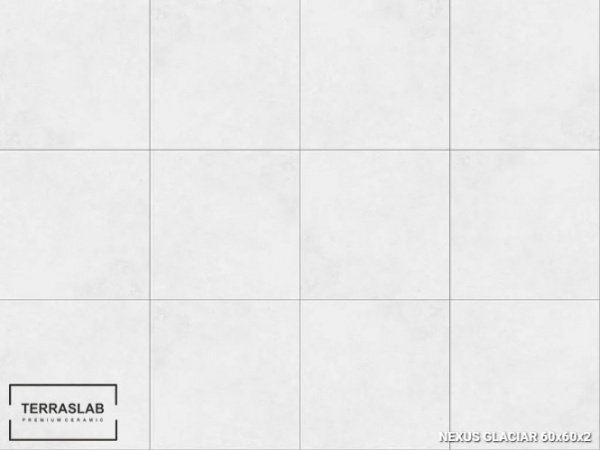 Плитка Nexus GLACIAR для террас, TERRASLAB, 60x60x2 см