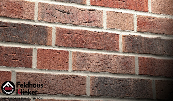 Кирпич клинкерный облицовочный Feldhaus Klinker K663WDF "sintra cerasi nelino"