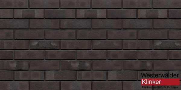 Кирпич клинкерный WesterWaelder Klinker WK85KS EisenschmelzSchwarzbraunKohleSpezial, 240*115*71мм