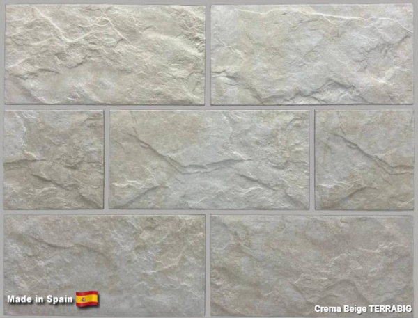 Клинкерная плитка для цоколя TERRABIG Crema Beige, 295x148x9 мм