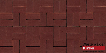 Тротуарный клинкерный кирпич WesterWaelder Klinker WK-PK83 Naturrot, 200*100*40 мм