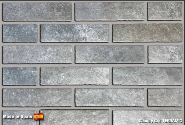 Клинкерная плитка TERRAMIG Country Gris, 235x62x10 мм