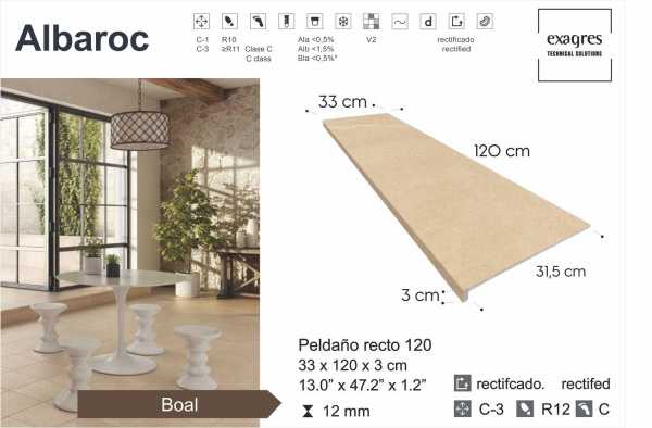 Ступень длинная  Exagres  Albaroc Boal, 120 см
