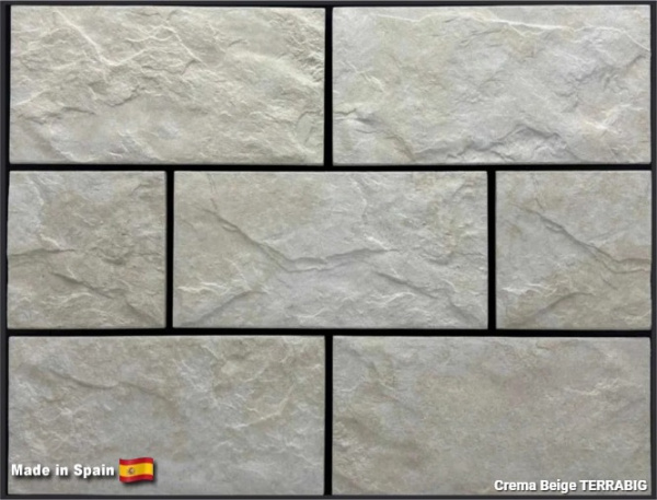 Клинкерная плитка для цоколя TERRABIG Crema Beige, 295x148x9 мм