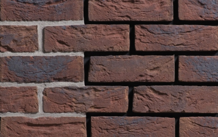 Кирпич ручной формовки, облицовочный Engels  BLAUW PAARS ANTIEK, 215*100*65 мм