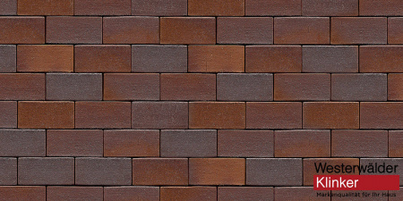 Тротуарный клинкерный кирпич WesterWaelder Klinker WK-PK84 Rotbraun-bunt, 200*100*40 мм