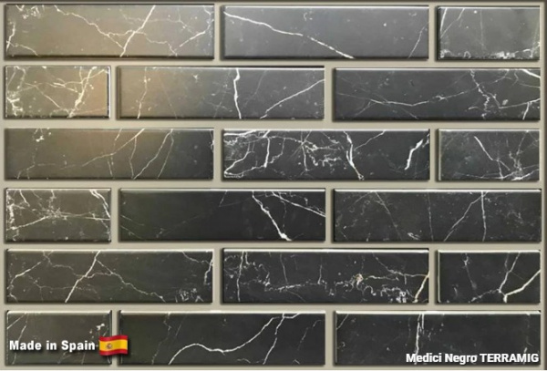 Клинкерная плитка TERRAMIG Medici Negro, 235x62x10 мм