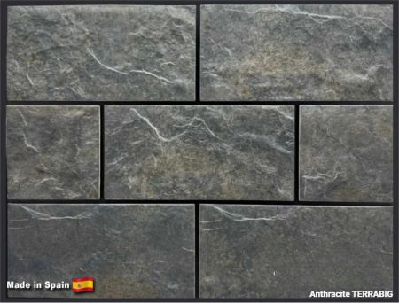 Клинкерная плитка для цоколя TERRABIG Anthracite, 295x148x9 мм