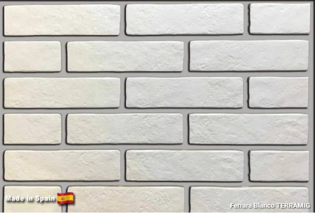 Клинкерная плитка TERRAMIG Ferrara Blanco, 235x62x10 мм