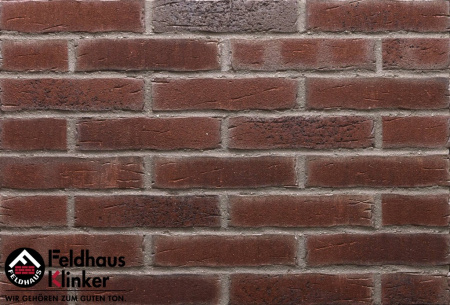 Клинкерная плитка Feldhaus Klinker R664NF14 sintra cerasi aubergine, 240*71*14