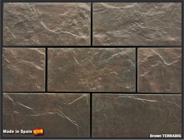 Клинкерная плитка для цоколя TERRABIG Brown , 295x148x9 мм